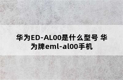 华为ED-AL00是什么型号 华为牌eml-al00手机